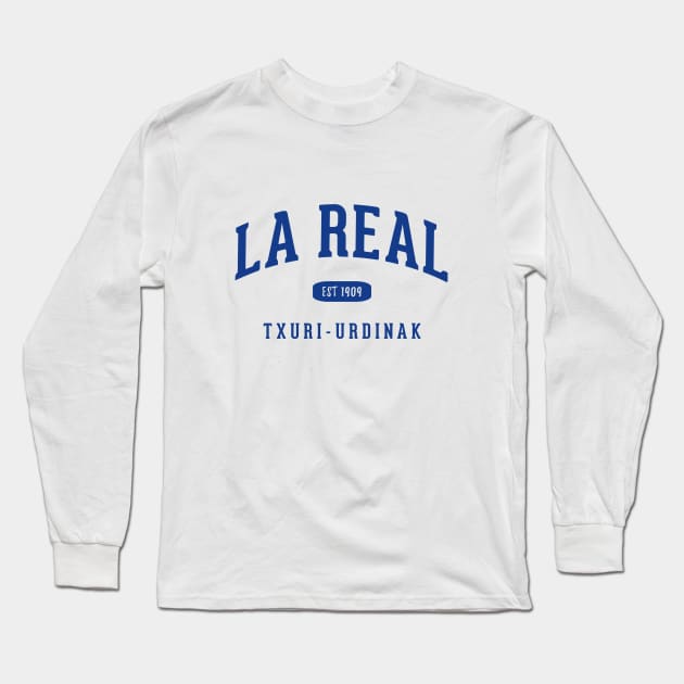 Real Sociedad Long Sleeve T-Shirt by CulturedVisuals